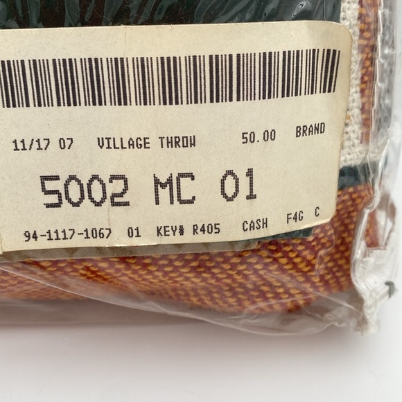 Vintage Holiday Tapestry village Throw Blanket Multicolor Goodwin weavers cotton - Picture 3 of 5